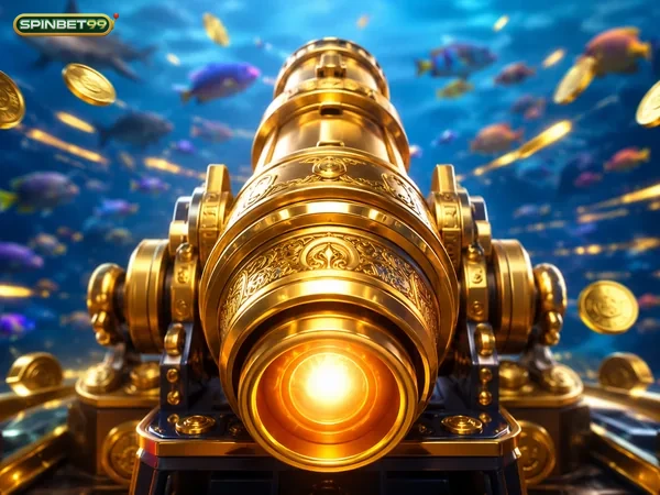 Ilustrasi meriam dalam permainan Shade Dragon Fishing
